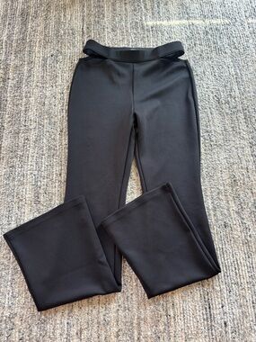 wild fable Black Open Waist Ponte Kick Flare Pants